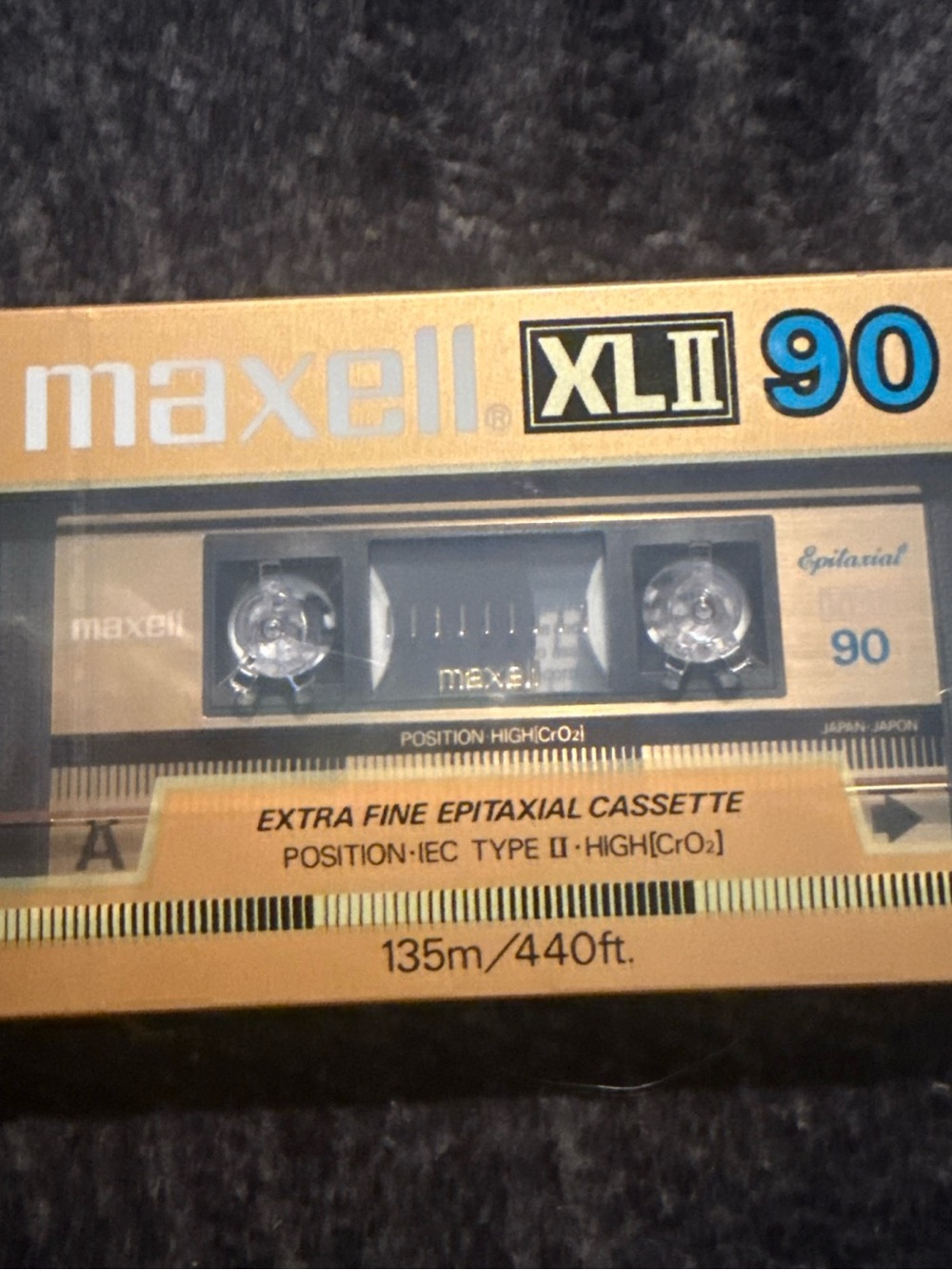 Maxell XLII 90 Gold and Black Type II Audio Cassette